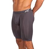 Obviously - Original - AnatoMAX - Boxer Brief 9 inch Leg (Large, Graphite)
