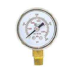 PIC Gauges 501D-UNO-158Q-C 0-4000 PSI, UL