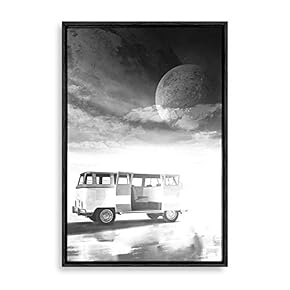 signwin Framed Canvas Wall Art Great Moon Canvas...