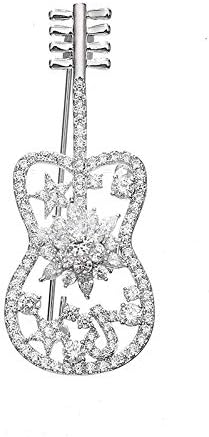 wsry Brooche Sand Pins Jewelry Electroplated Guitar pin Fashion Brooch Simple Diamond Jewelry