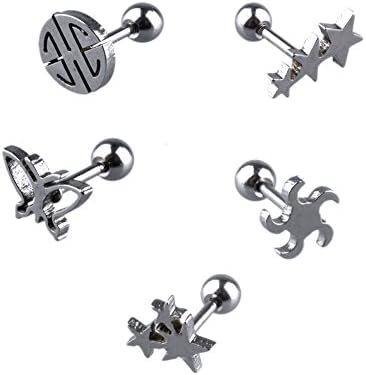 316l Surgical Steel Cartilage Earring Straight Barbell 16g Short 1/4 Inch Stainless Steel Helix Earring