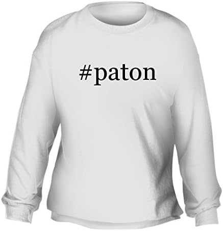 #paton - Men's Hashtag Crewneck Adult Fleece Sweatshirt, White, XXX-Large