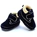 Kuner Baby Boys and Girls Cotton Rubber Sole Sneaker Outdoor Warm Boots First Walkers (150(14cm(18-24months), Dark Blue)