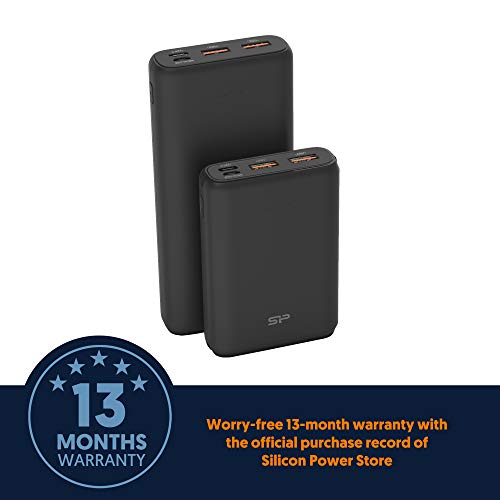 Silicon Power USB C Power Bank 20000mAh, Portable Charger with Quick