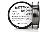 TEMCo Kanthal A1 wire 32 Gauge 100 Ft Resistance AWG A-1 ga