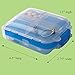 Smooth Trip Trifold Pill Organizer Box and Daily Storage Case for Purse or Pocket with 8 Compartments