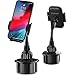 Cell Phone Holder for Car, Cupount XS Cup Holder Cell Phone Mount for Car Truck Golf Cart Accessories Compatible with iPhone ,Samsung Galaxy, etc