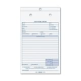 REDIFORM Job Work Order Book, 5 1/2 x 9 1/8, Two Part, 50/Book