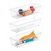 iDesign Sierra Plastic Drawer Organizer, Storage Container for Silverware, Utensils, Kitchen Gadgets in Pantry, Cabinets, Countertops, 3" x 9" x 2", Set of 3 - Clear primary