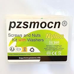 Pzsmocn 150 Pieces/50 Sets M6*40 mm Plastic White