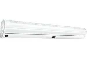 DuraSteel Wall Mounted Air Curtains for Doors Commercial - 60 Inch White Fly Fans - Super Power Over Door Fan with MS Switch - Sliding Under Door Fans to Move Air Curtain Blower Keep Flies Bugs Out
