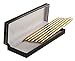 Juvale Ballpoint Pens Bulk - 6-Pack Metal Ballpoint Pens, 0.7mm Fine Point, Business Pens for Personal, or Business Use, 5 Gold, 1 Silver, Storage Case Included