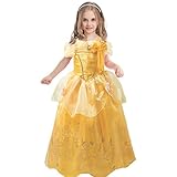 JiaDuo Baby Girls' Princess Costume Party Cosplay Dress Up 4 Yellow
