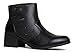 J. Adams Weezie Perforated Bootie - Round Toe Low Block Heel Cowgirl Ankle Boot