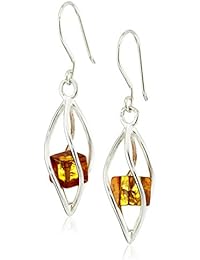 Sterling Silver Honey Amber Millennium Collection Earrings