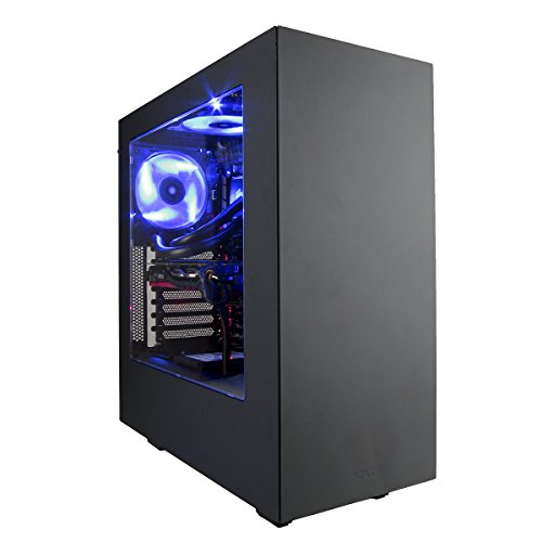 CUK Sentinel VR Extreme Gaming PC (i7-8700K, 32GB RAM, 500GB NVMe SSD + 3TB, NVIDIA GTX 1080 Ti 11GB, Windows 10) Best New VR Ready Tower Desktop Computer for Gamers (Black/Blue)