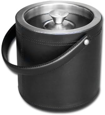 Dacasso A1060 Black Leather Ice Bucket