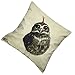 LAZAMYASA Animal Fashion Abstract Pug Dog Cushion Cover Case Pillow Custom Zippered Square Pillowcase 18x18 (one Side),Kitty Hawk