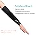 Aegend Sun Protection Cooling Arm Sleeves for Men Women, Black Elastic, X-Large