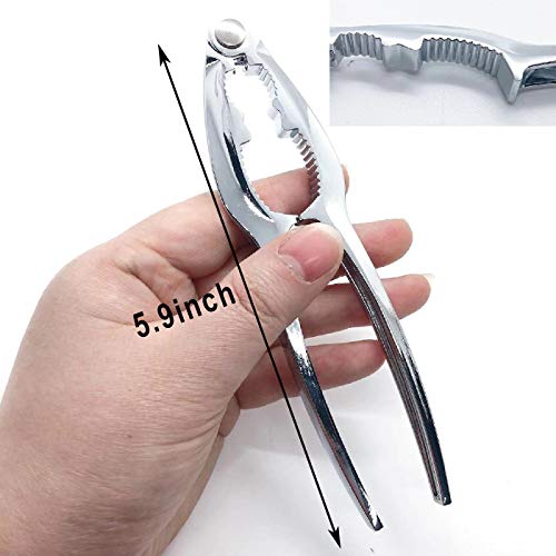 Luckkyme Seafood Tools, Lobster Crab Crackers Lobster Shellers Seafood Forks Seafood Forks(8 Pieces, red)