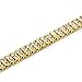 2 ROW Lab Diamond Hip Hop Bracelet (Gold, Silver, Black, Canary, Red, Blue, or Gun Hema) (Gold / Clear)