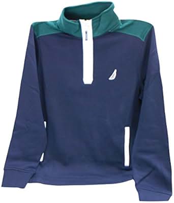 Download Nautica Long Sleeve Half Zip Mock Neck Colorblocked ...