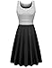Herou Striped Dresses for Women Summer Black Medium