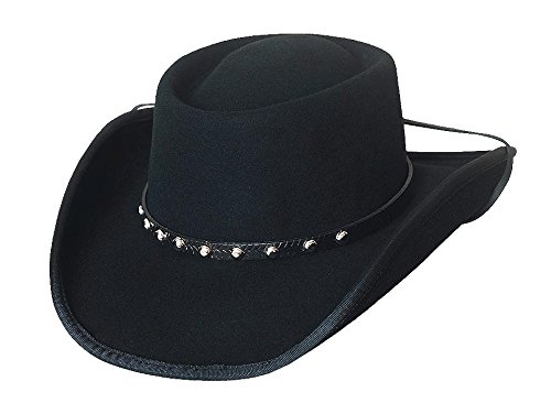 Montecarlo Bullhide Hats UNCHAINED Wool Felt Western Cowboy GAMBLER Hat (Large)
