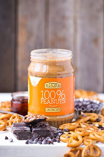 Crazy Richard's All Natural Crunchy Peanut Butter 16 oz Jar 100% Peanuts No added Sugar, Salt, or Palm Oil (Crunchy Peanut Butter, 12 jars) - Thumbnail 3