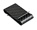 Travelambo Carbon Fiber Money Clip Front Pocket Wallet Minimalist Wallet Slim Wallet Credit Business Card Holder (Double Clip Black)