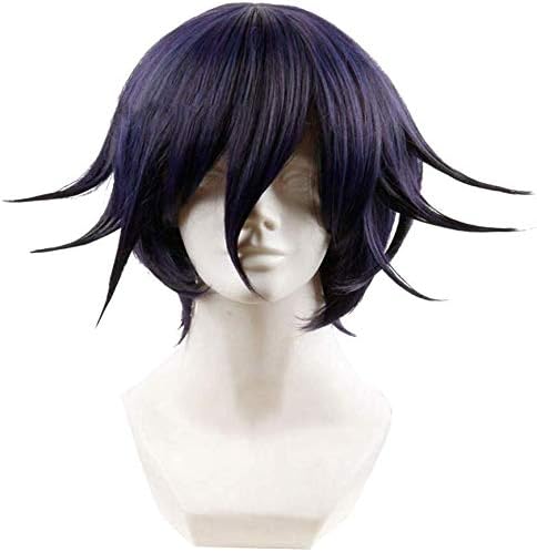 KroY PecoeD Anime Danganronpa: Toko Fukawa/Danganronpa V3: Killing Harmony Cosplay Wig, Fashion Hair Wig Party Decoration Anime Fans Gift for Cosplay Costume and Daily Use(H09-Kokichi Oma)