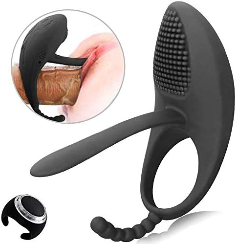 Vibrating for Pump-Massàger Ring Dual G Spotter, Full Silicone Clock Ring for Men Delay Ring Six Toys for Men Suckìng or Couple Waterproof T-shirt