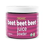 Beet Beet Beet- Organic Beet Juice Powder, 30 Servings, 300 Grams, Natural Nitrates, (850492005034)