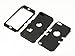 ULAK iPod Touch 7 Case, 3 in 1 Hard PC Case with Shockproof Silicone Interior Heavy Duty High Impact Dual Layer Protective Case for Apple iPod Touch 7th/6th/5th Generation (Black)