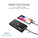 Energizer ULTIMATE 10W Qi Fast Wireless Charging, High Capacity 10000mAh Lithium Polymer Power Bank,1 USB-C, 1 USB-A, Power Delivery 2.0 and Quick Charge 3.0 for iPhone, Samsung, etc QE10000
