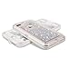 Dexnor iPhone 8 Plus Case, iPhone 7 Plus Case, Glitter 3D Bling Sparkle Flowing Liquid Case Transparent 3 in 1 Shockproof TPU Silicone + PC Cover for iPhone 8 Plus/ 7 Plus/6s Plus/6 Plus - Silver