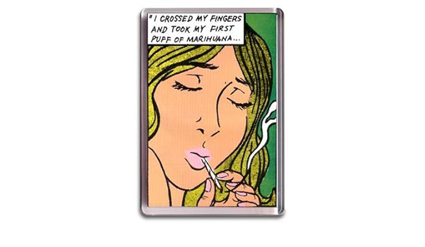 Primer Puff de marihuana imán para nevera : Amazon.es: Hogar ...