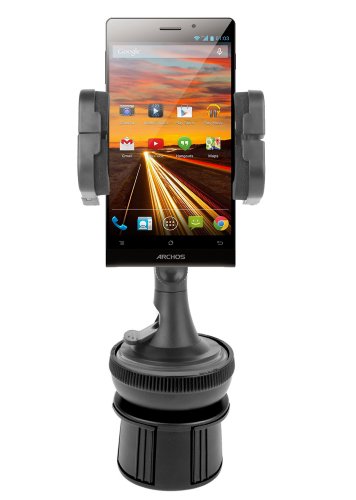 DURAGADGET Anti-Shock/Vibration & Adjustable in Car Cup Holder with 360 Degree Rotation for Archos 50C Oxygen/Archos 64 Xenon/Archos Titanium 40b