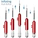 Fulwind Ball Pump with Gauge, 5 Needles, 2 Nozzles: Mini Air Pump for Balls and Inflatables - Compact 6