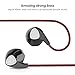UiiSii U1 Earphones Wired In-ear Earbuds Headphones with Microphone Stereo Corded Headset (Black/red)
