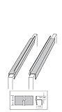 Custom Accents Pvc Hanging File Rail For 1/2