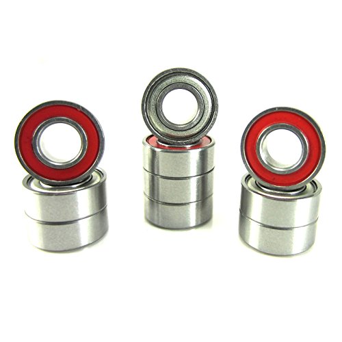 Traxxas 5116 5x11x4mm Replacement Precision Ball Bearings MR115-RZ-RED (10)