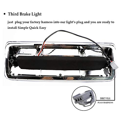 image for   	 Youxmoto Rear Roof Center LED 3rd Brake Cargo Light, High Mount St