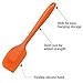 Silicone Spatula,Xpatee 4-piece 600ºF Heat-Resistant Baking Spatulas Non-stick Flexible Rubber Spatulas with Stainless Steel Core (Orange)