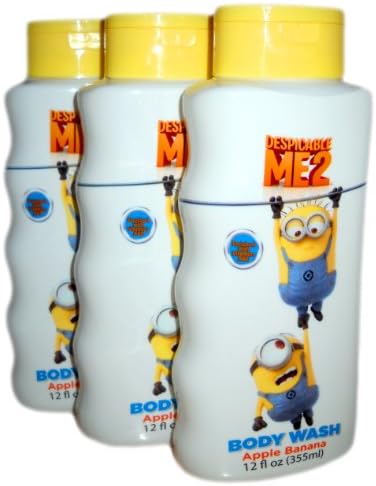 *3 Pack*Despicable Me 2 Body Wash Apple Banana Scented 12oz. Size