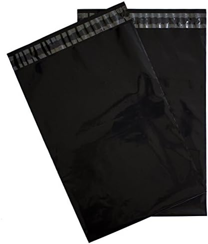 Forlei 100 Pieces - 6x9 Black Self-seal Poly Mailers. Tear-proof, Water-resistant and Postage-saving Lightweight Plastic Shipping Envelopes / Bags 6" x 9" (Black)