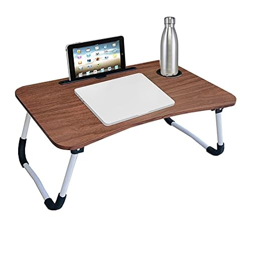 OFIXO Multi-Purpose Laptop Table/Study Table/Bed Table/Foldable and Portable Wooden/Writing Desk (Wooden)