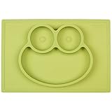 Galaxy 1 Piece Frog Silicone Placemat & Tray, Green