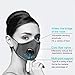 PM2.5 Dust Masks, Air Dust and Smoke Pollution Mask Reusable Washable with Adjustable Straps Air Filter Mask for Pollution Smoke Allergy Mask for Women Man(Blue)
