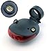 Wealers Cycling Bicycle Bike Rear Tail Safety Warning 5 Led+ 2 Laser Flashing Light (battery's Included)